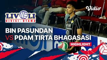 Putra: BIN Pasundan vs PDAM Tirta Bhagasasi Bekasi - Highlights | Livoli Divisi Utama 2023