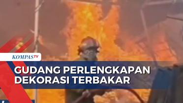 Diduga Akibat Korsleting Listrik, Gudang Perlengkapan Dekorasi di Bogor Ludes Terbakar