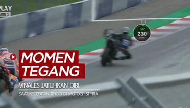 Momen Maverick Vinales Jatuhkan Diri dari Motor dalam Kecepatan Tinggi di MotoGP Styria