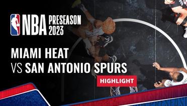 Miami Heat vs San Antonio Spurs - Highlights | NBA Preseason 2023