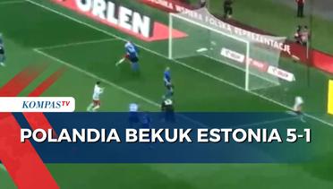 Diwarnai Kartu Merah, Polandia Bekuk Estonia 5-1