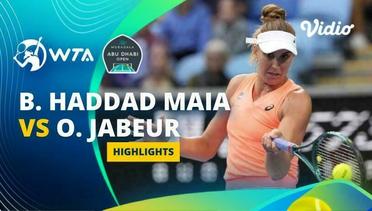 Quarterfinal: Beatriz Haddad Maia vs Ons Jabeur - Highlights | WTA Mubadala Abu Dhabi Open 2024