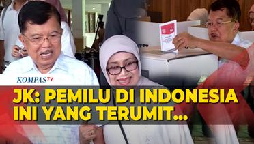 Momen Jusuf Kalla Nyoblos, Sebut Pemilu Indonesia Terumit di Dunia?