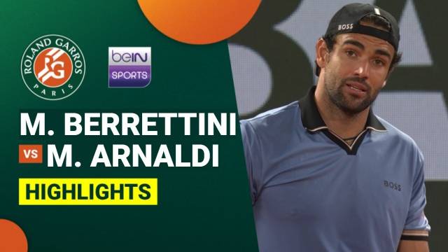 Matteo Berrettini vs Matteo Arnaldi - Highlight | Roland Garros 2026