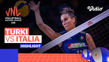 Match Highlights | Semifinal: Turki vs Italia | Women's Volleyball Nations League 2022