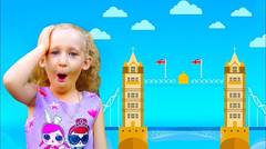 London Bridge is Falling Down | Anuta Pretend Play Nursery Rhyme Kids Songs | Anuta Kids Channel