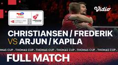 Full Match | Denmark vs India | Mathias Christiansen/Frederik Sogaard vs M.R. Arjun/Dhruv Kapila | Thomas & Uber Cup 2020