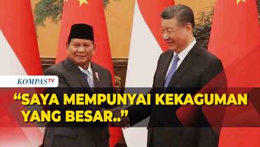 Momen Pertemuan Menhan Prabowo dan Xi Jinping di China