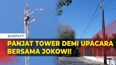 Pria di Kupang Panjat Tower Setinggi 64 Meter, Mau Turun Asal Upacara Bersama Presiden Jokowi