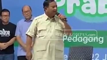 Prabowo Lagi-lagi Keluarkan Kalimat Andalan "Sorry Ye Emang Gue Pikirin"
