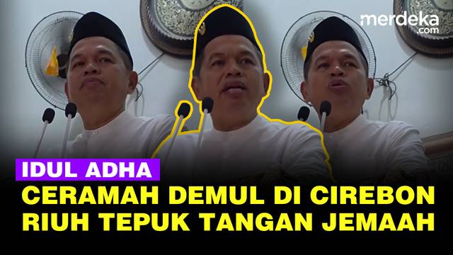 Ceramah Dedi Mulyadi Salat Idul Adha di Cirebon, Riuh Disambut Tepuk Tangan