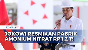 Kata Presiden Jokowi dalam Peresmian Pabrik Amonium Nitrat Senilai Rp 1,2 Triliun