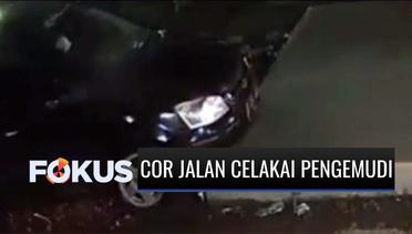 Perbaikan Jalan Cor Beton di Bandung Barat Makan Korban, Banyak Pengendara Alami Kecelakaan | Fokus