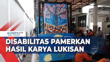 Disabilitas Pamerkan Hasil Karya Lukisan di Hari Peringatan Disabilitas Internasional