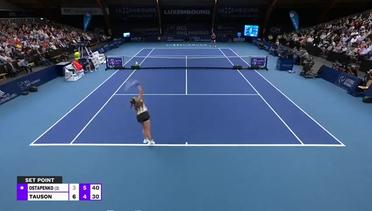 Match Highlights | Jelena Ostapenko 1 vs 2 Clara Tauson | Luxembourg Open 2021