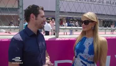 Paris Hilton Mengendaarai BMW I8 di Sirkuit Autodome Hermanos Rodriguez Meksiko