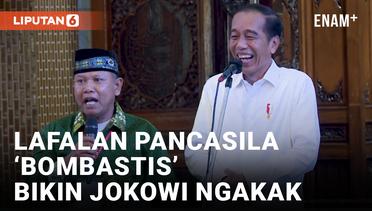 Kocak! Presiden Jokowi Tertawa Dengar Pria Sidoarjo Teriak-teriak Lafalkan Pancasila