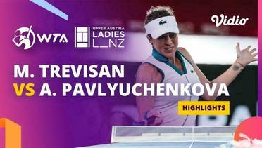 Martina Trevisan vs Anastasia Pavlyuchenkova - Highlights | WTA Upper Austria Ladies Linz 2024