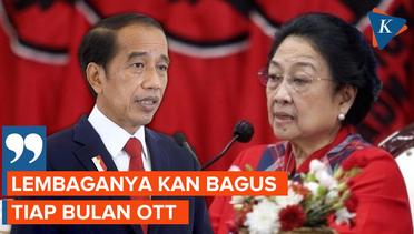 Jokowi Jawab soal Usulan Megawati Bubarkan KPK