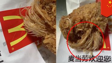 Ditemukan bulu ayam pada ayam goreng McDonald Beijing - TomoNews