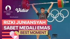 Momen Spesial: Rizki Juniansyah Sabet Medali Emas - Angkat Besi - Highlights | Olympic Games Paris 2024