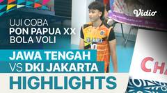 Highlights | Jawa Tengah 0 vs 3 DKI Jakarta | Uji Coba Bola Voli PON XX Papua