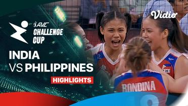 India vs Philippines - Highlights | AVC Challenge Cup for Women 2024