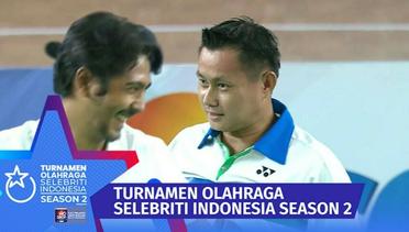 Arya Saloka & Candra Unggul di Set Pertama Badminton Mens Doubles | Turnamen Olahraga Selebriti Indonesia 2