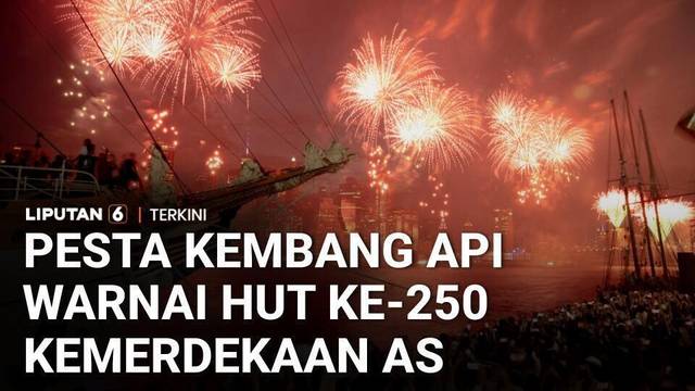 Perayaan HUT ke-250 Amerika Serikat, Langit New York Dipenuhi Kembang Api | Liputan 6
