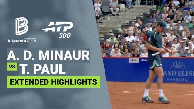Alex de Minaur vs Tommy Paul - Extended Highlight | ATP 500: bitpanda Hamburg Open 2026