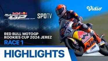 Red Bull MotoGP Rookies Cup 2024 Jerez - Race 1 - Highlights  | Redubull MotoGP Rookies Cup 2024