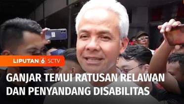 Bacapres Ganjar Temui Ratusan Relawan dan Penyandang Disabilitas di Malang Raya | Liputan 6