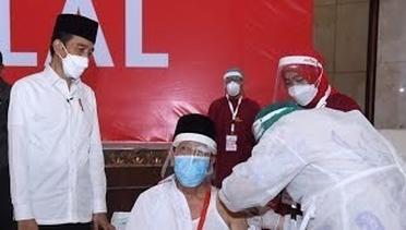 Vaksinasi Massal Ulama, Tokoh Lintas Agama, dan Para Santri Provinsi Jateng, Semarang, 10 Maret 2021
