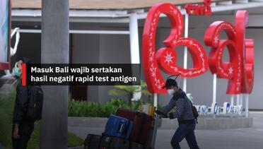 Masuk Bali wajib sertakan hasil negatif rapid test antigen
