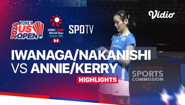 Rin Iwanaga/Kie Nakanishi (JPN) vs Annie Xu/Kerry Xu (USA) - Highlights | Yonex US Open 2024 - Women's Doubles