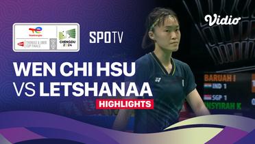 Wen Chi Hsu (TPE) vs Karupathevan Letshanaa (MAS) - Highlights | Uber Cup Chengdu 2024 - Women's Singles