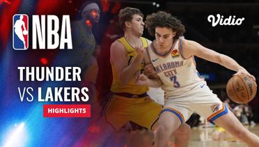 Oklahoma City Thunder vs Los Angeles Lakers - Highlights | NBA Regular Season 2023/24