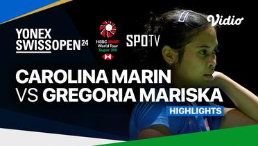 Women's Singles Final: Carolina Marin (ESP) vs Gregoria Mariska (INA) - Highlights | Yonex Swiss Open 2024