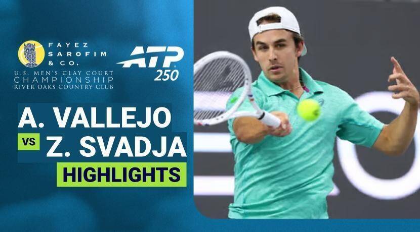 Adolfo Daniel Vallejo vs Zachary Svadja - Round 1 | ATP 250: Fayez Sarofim & Co. U.S. Men's Clay Court Championship 2026