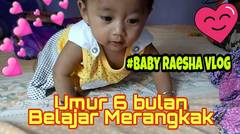  Baby Raesha Umur 6 Bulan mulai Belajar Merangkak 