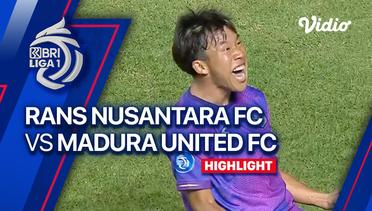 Highlights - RANS Nusantara FC vs Madura United FC | BRI Liga 1 2023/24