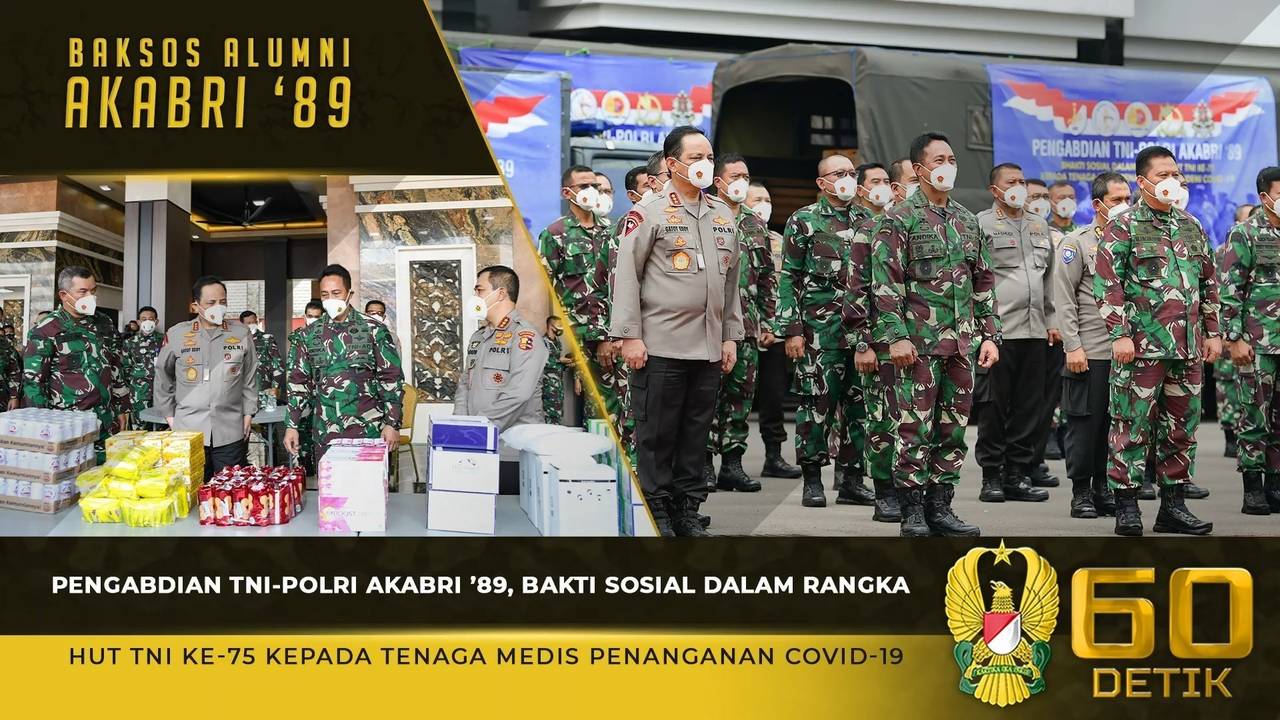 Pengabdian Tni Polri Akabri 89 Bakti Sosial Dalam Rangka Hut Ke 75