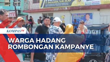 Rombongan Kampanye Caleg Gorontalo Dihadang Warga, Situasi Sempat Memanas