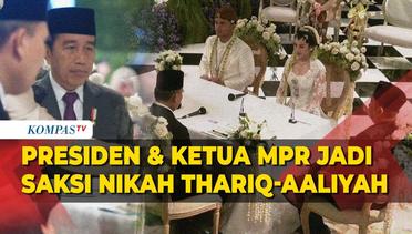 Potret Presiden Jokowi dan Ketua MPR Jadi Saksi Akad Nikah Thariq Halilintar dan Aaliyah Massaid
