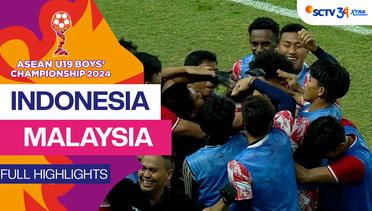 Indonesia vs Malaysia - Full Highlight | Asean Boys Championship U19 2024