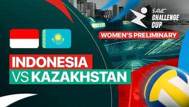 Indonesia vs Kazakhstan - AVC Challenge Cup For Women
