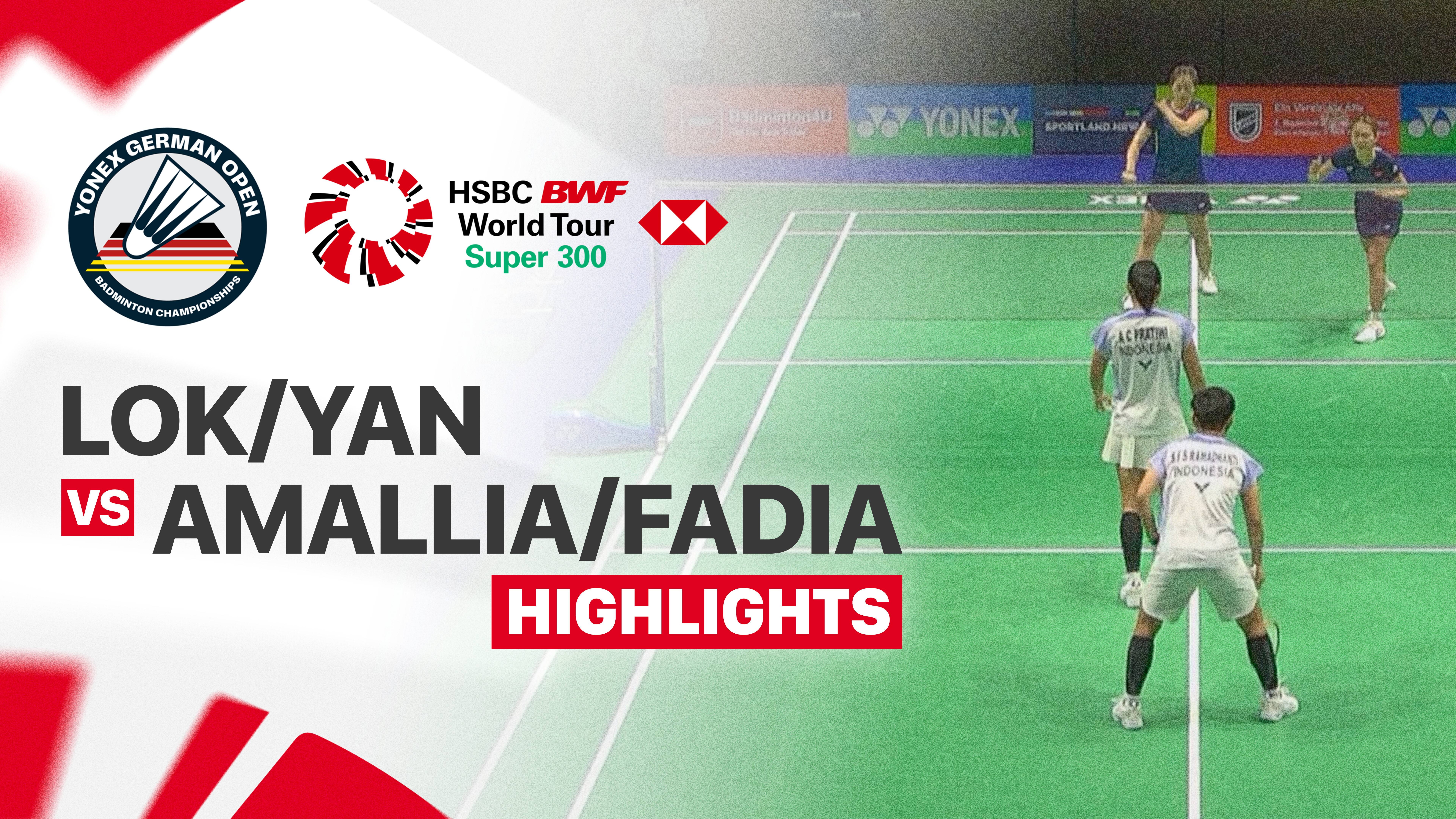 Lui Lok Lok/Tsang Hiu Yan (HKG) vs Amallia Cahaya Pratiwi/Siti Fadia Silva Ramadhanti (INA) - Women's Doubles Quarterfinals | YONEX German Open 2026