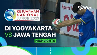Putra: DI Yogyakarta vs Jawa Tengah - Highlights | Kejurnas Junior 2023