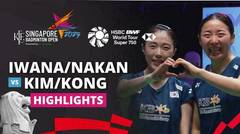 Rin Iwanaga/Kie Nakanishi (JPN) vs Kim Hye Jeong/Kong Hee Yong (KOR) - Highlights | KFF Singapore Badminton Open 2025