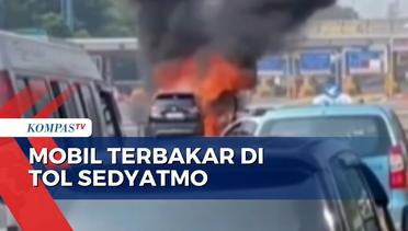 Kebakaran Mobil di Ruas Tol Sedyatmo, Gerbang Tol Kapuk Jadi Macet!